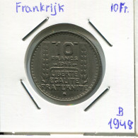 10 FRANCS 1948 B FRANCIA FRANCE Moneda #AM647.E - 10 Francs