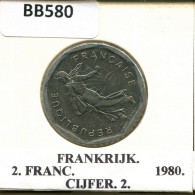 2 FRANCS 1980 FRANCE Pièce #BB580.F - 2 Francs