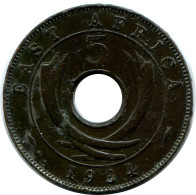 5 CENTS 1934 ÁFRICA ORIENTAL EAST AFRICA Moneda #AP872.E - Colonia Britannica