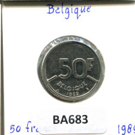 50 FRANCS 1989 FRENCH Text BÉLGICA BELGIUM Moneda #BA683.E - 50 Francs