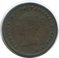 FARTHING 1843 UK GROßBRITANNIEN GREAT BRITAIN Münze #AE799.16.D - B. 1 Farthing