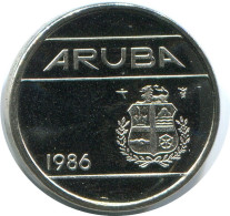 5 CENTS 1986 ARUBA Münze (From BU Mint Set) #AH111.D - Aruba