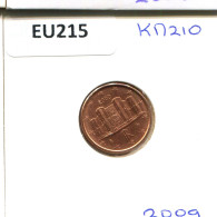 1 EURO CENT 2009 ITALY Coin #EU215.U - Italia