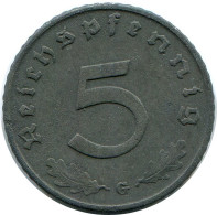5 REICHSPFENNIG 1941 G GERMANY Coin #DB890.U - 5 Reichspfennig
