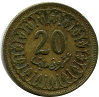 20 MILLIMES 1960 TÚNEZ TUNISIA Islámico Moneda #AP231.E - Tunisia