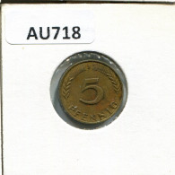 5 PFENNIG 1971 J WEST & UNIFIED GERMANY Coin #AU718.U - 5 Pfennig