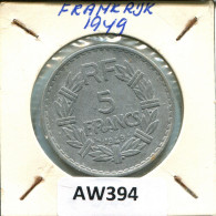 5 FRANCS 1949 FRANCE Coin #AW394 - 5 Francs