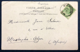 Belgique, Divers Sur CPA Cachet HUT (NORD) 21.5.1903 Pour Mustapha, Alger - (N691) - Autres & Non Classés