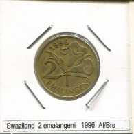 2 EMALANGENI 1996 SWAZILAND Pièce #AS315.F - Swazilandia