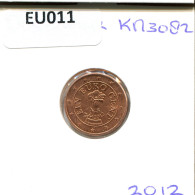 1 EURO CENT 2012 AUSTRIA Coin #EU011.U - Autriche