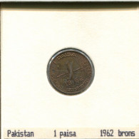 1 PAISA 1962 PAKISTÁN PAKISTAN Moneda #AS069.E - Pakistán