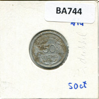 50 CENTIMES 1941 FRANKREICH FRANCE Französisch Münze #BA744.D - 50 Centimes