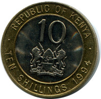 10 SHILLINGS 1994 KENYA Pièce #AZ199.F - Kenya