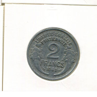 2 FRANCS 1945 FRANKREICH FRANCE Französisch Münze #AK651.D - 2 Francs