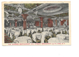 The Garden Restaurant, Broadway. NEW YORK. - Broadway