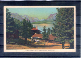 Etats Unis. Mary Lake And Chalets, Glacier National Park, Montana - Sonstige & Ohne Zuordnung