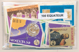 Offer   Lot Stamp - Paqueteria -  Ecuador 100 Sellos Diferentes  (Mixed Condit - Vrac (max 999 Timbres)