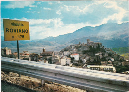 ROVIANO (ROMA ) CARTOLINA - ALT.  M. 550 PANORAMA DELL' AUSTOTRADA ROMA - L'AQUILA - VG. PER MILANO 1971 - Mehransichten, Panoramakarten