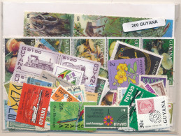 Offer   Lot Stamp - Paqueteria -  Guayana 200 Sellos Diferentes  (Mixed Condit - Vrac (max 999 Timbres)
