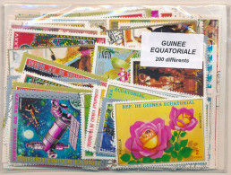 Offer   Lot Stamp - Paqueteria -  Guinea Ecuatorial 200 Sellos Diferentes  (Mi - Vrac (max 999 Timbres)