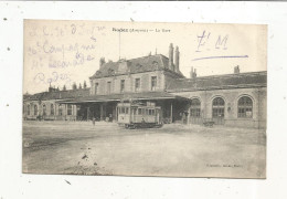 Cp, Chemin De Fer , La Gare  ,  12, RODEZ, Voyagée1916,  Tramway - Stazioni Senza Treni