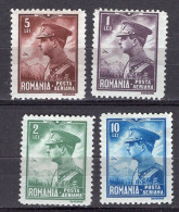 S2453 - ROMANIA ROUMANIE AERIENNE Yv N°7/10 * - Neufs