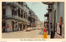 CPSM -  Louisiana New Orleans Iron Lace Balconies In The Vieux Carré - Stamp John-F- Kennedy 13 C 1967 - New Orleans