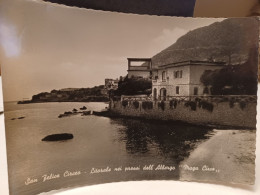 2 Cartoline San Felice Circeo Provincia Latina Viaggiate 1950, Albergo Maga Circe E Lungomare - Latina