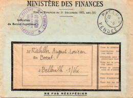 LETTRE OBLITERATION CAD PALLUAU -VENDEE   1957 - Mechanische Stempels (varia)