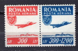 S2473 - ROMANIA ROUMANIE AERIENNE Yv N°36/37 ** - Unused Stamps