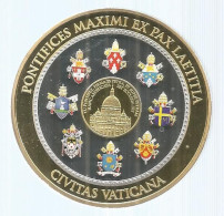 Médaille, VATICAN, Pontifices Maximi Ex Pax Laetitia, FRANCISCUS P.M., 13 III 2013,112 Gr, Dia. 70 Mm, Frais Fr 6.00 E - Altri & Non Classificati