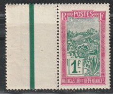 MADAGASCAR - N°160 ** (1927-28) 1f Rose-lilas Et Vert - Neufs