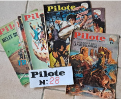 Equivalent RELIE PILOTE N°28 N°313 à 322 10 N°s 1965  48 Pages Blueb?DINGODOSSIERS , BOB MORANE ,LEGALL,LEBLEU - Loten Van Stripverhalen