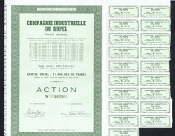 COMPAGNIE INDUSTRIELLE DU RUPEL - Action N° 40756 - BE - Boom - 1913 - CONSTRUCTION - Capital: 11.000.000 FB - Transports