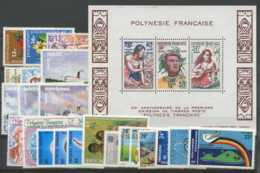 Polynesie Annees Completes (1978) N 119 A 127 Et PA 130 A 141 Et BF 4 (Luxe) - Années Complètes