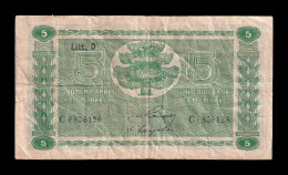 Finlandia Finland 5 Markkaa 1939 Pick 69a(10) Bc/Mbc F/Vf - Finnland