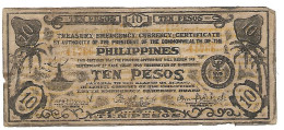 PHILIPPINES LEYTE Province Rare Billet  10 Pesos   #395a  Circulé - Philippines