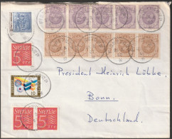 Letter 1967 From Fisketorp To Bonn (President Heinrich Lübke) - Storia Postale
