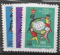 Turkey Back Of The Book Mnh ** 1958 - Timbres De Bienfaisance