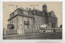 Herzogenrath (Allemagne, Rhénanie Du Nord-Westphalie) : Zug Passieren Das Burgermeisteramt Von Kohlscheid 1919 PF. - Herzogenrath