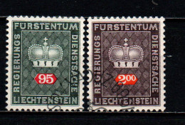 LIECHTENSTEIN - 1968 - CORONA E CIFRA - USATI - Dienstzegels
