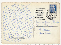 FRANCE - CPM D'Argelès (Hautes Pyrénées) - Obl Daguin "Argelès / Doux Climat / Vallée / Incomparable" 8/8/1951 - Mechanische Stempels (varia)