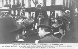 FAMILLES ROYALES - La Joyeuse Entrée Du Roi Albert à Bruxelles - 23 Décembre 1909 - Carte Postale Ancienne - Case Reali