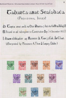 Delcampe - Ireland 1922-23 Thom Saorstat 3-line Overprint, Set Of 12 On Myatt Grafton Album Pages Fresh Mint Unmounted - Ungebraucht