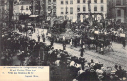 FAMILLES ROYALES - Anniversaire De L'Indépendance Belge - Grand Cortège Historique - Char Des.. - Carte Postale Ancienne - Royal Families