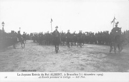 FAMILLES ROYALES - La Joyeuse Entrée Du Roi Albert à Bruxelles - 23 Décembre 1909 - Carte Postale Ancienne - Familles Royales