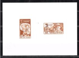 Tchad 1983 Mi. 1020 - 1021 Epreuve D'Artiste Collective Artist Proof Scoutisme Scouts Pfadfinder Lord Baden-Powell - Unused Stamps