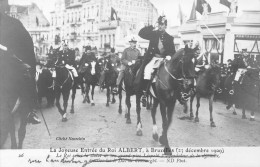 FAMILLES ROYALES - La Joyeuse Entrée Du Roi Albert à Bruxelles - 23 Décembre 1909 - Carte Postale Ancienne - Familias Reales