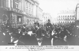 FAMILLES ROYALES - La Joyeuse Entrée Du Roi Albert à Bruxelles - 23 Décembre 1909 - Carte Postale Ancienne - Royal Families