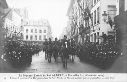 FAMILLES ROYALES - La Joyeuse Entrée Du Roi Albert à Bruxelles - 23 Décembre 1909 - Carte Postale Ancienne - Royal Families